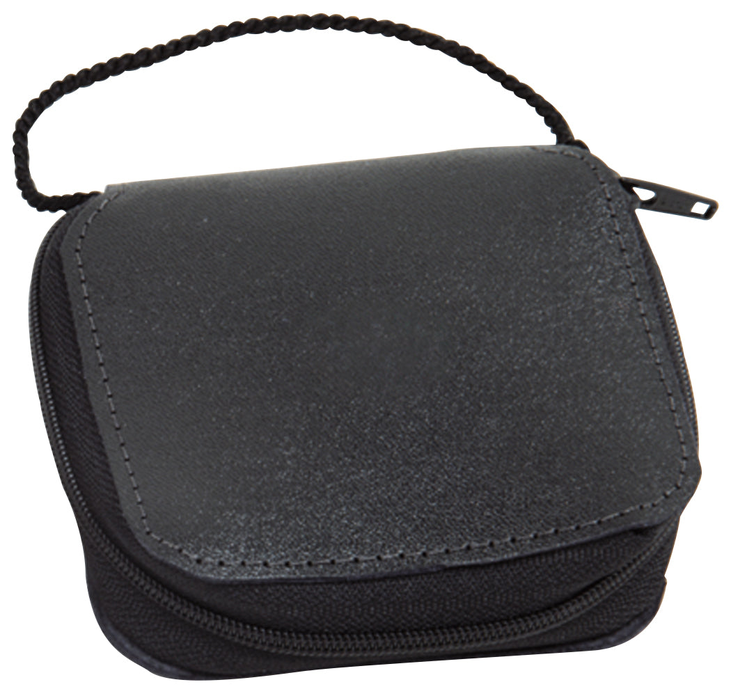Leather Burse - Zipper - Leather - Neck Cord
