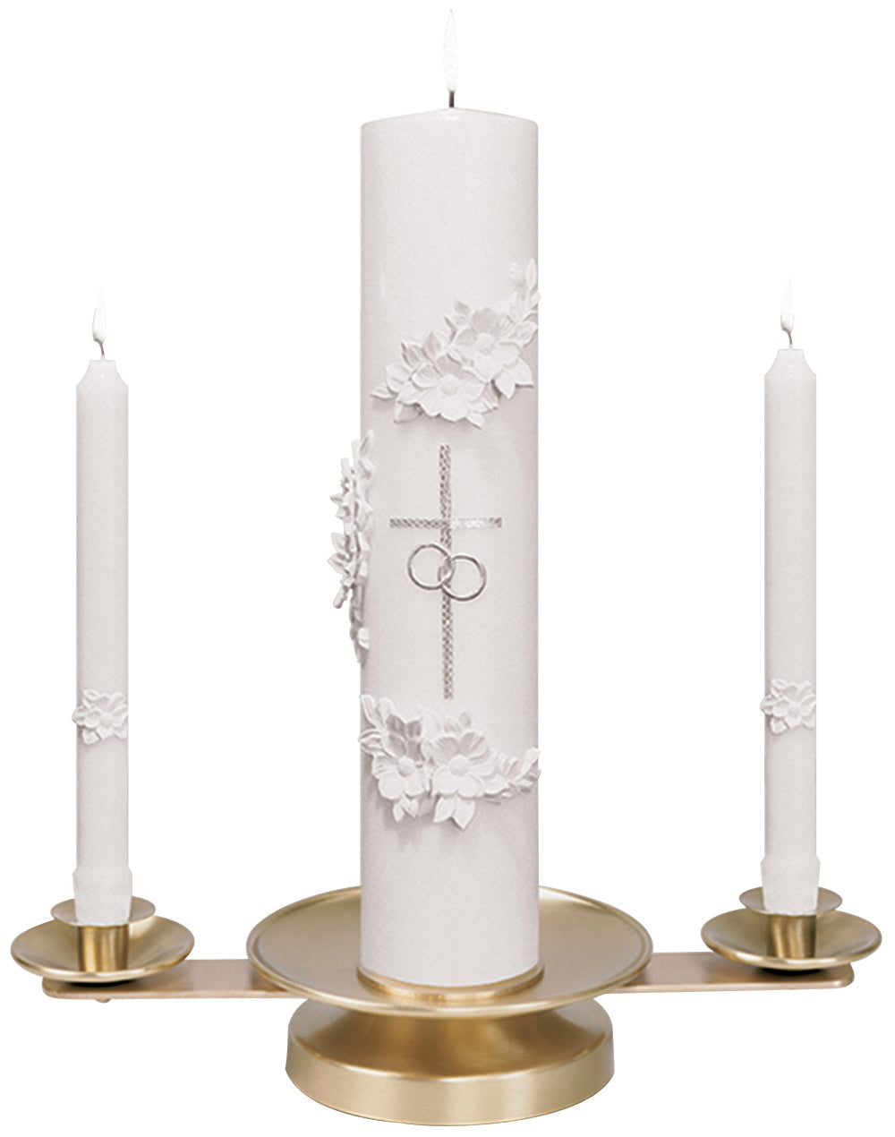Marriage/Wedding Altar Candelabra - 3˝H x 15˝W