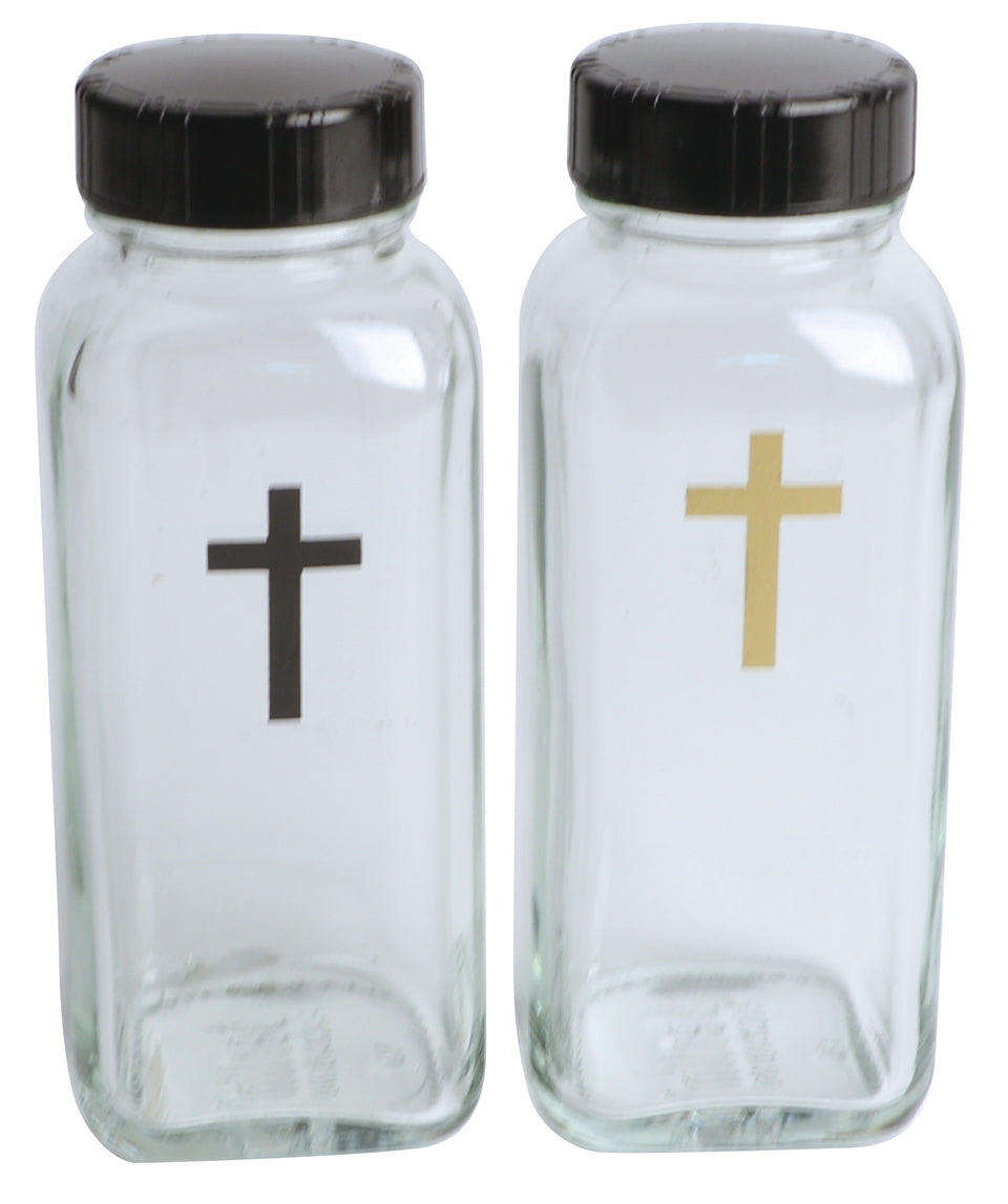 Cruets - Pair - 4 oz - 4 1/2" Ht