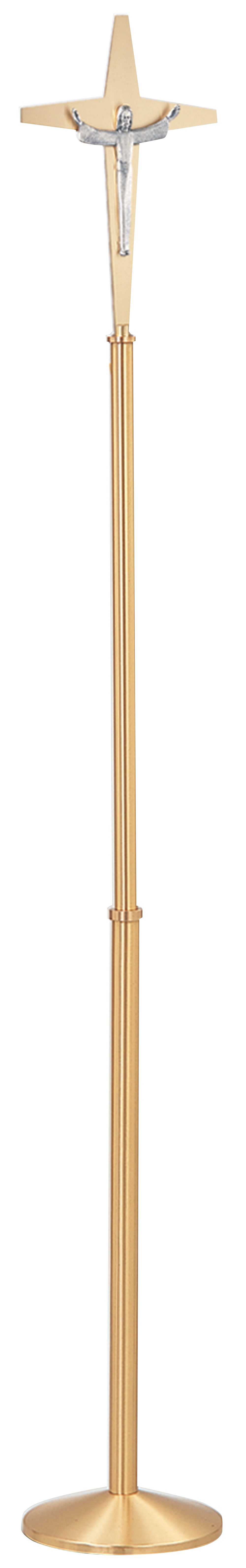 Risen Christ Processional Crucifix - Aluminum Cross - 78" Ht