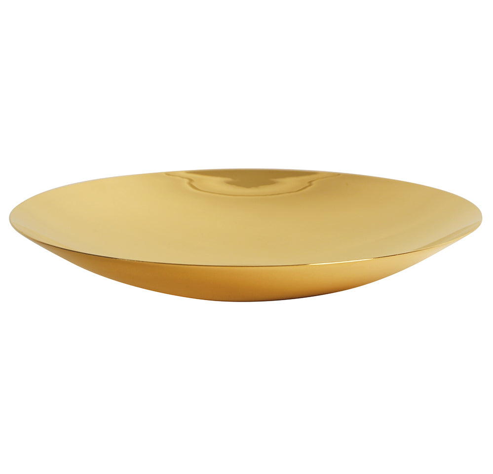Daily Mass Paten - Gold Plated - 125 Host - 7" Dia