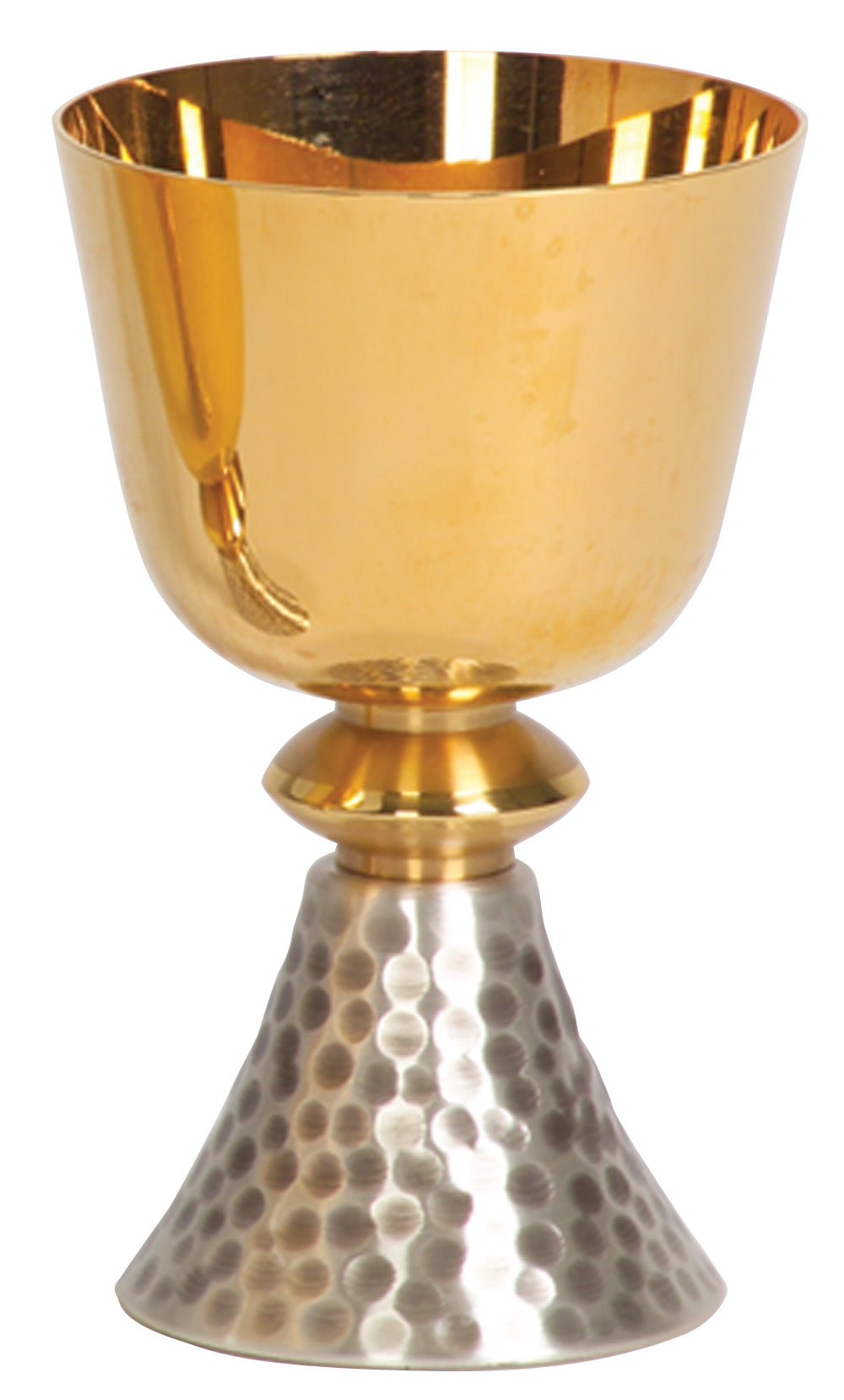 Chalice - Two-Tone Hammered - 10 Oz - 5 3/4" Ht