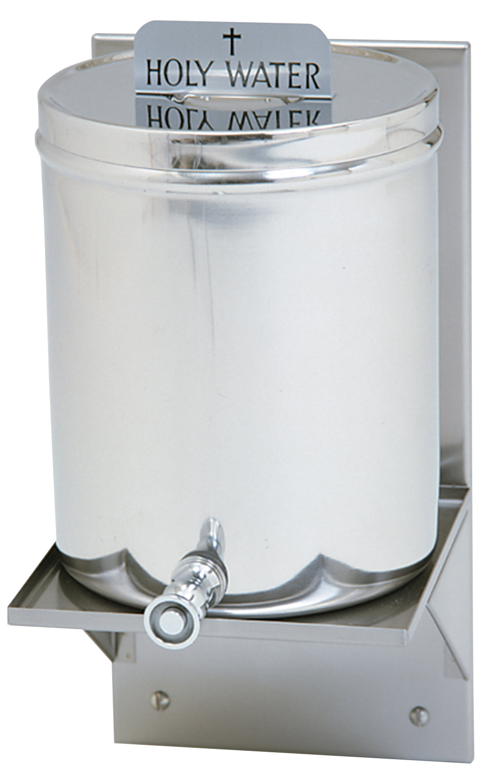 Holy Water Container/Receptacle - Stainless Steel - 2 Gallon - 10 1/2" Ht
