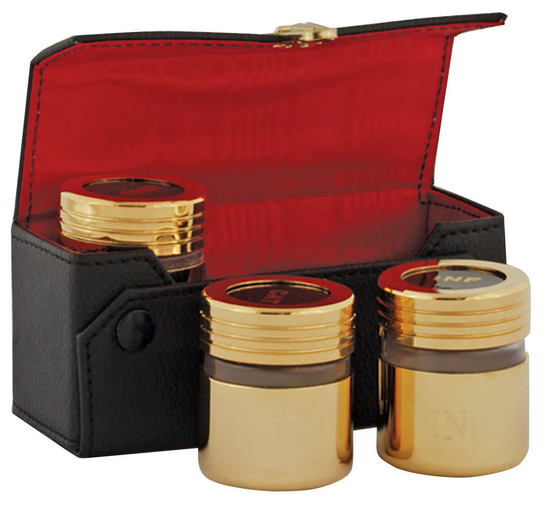 Oil Stock Set - 24 Kt Gold Plated w/ Case