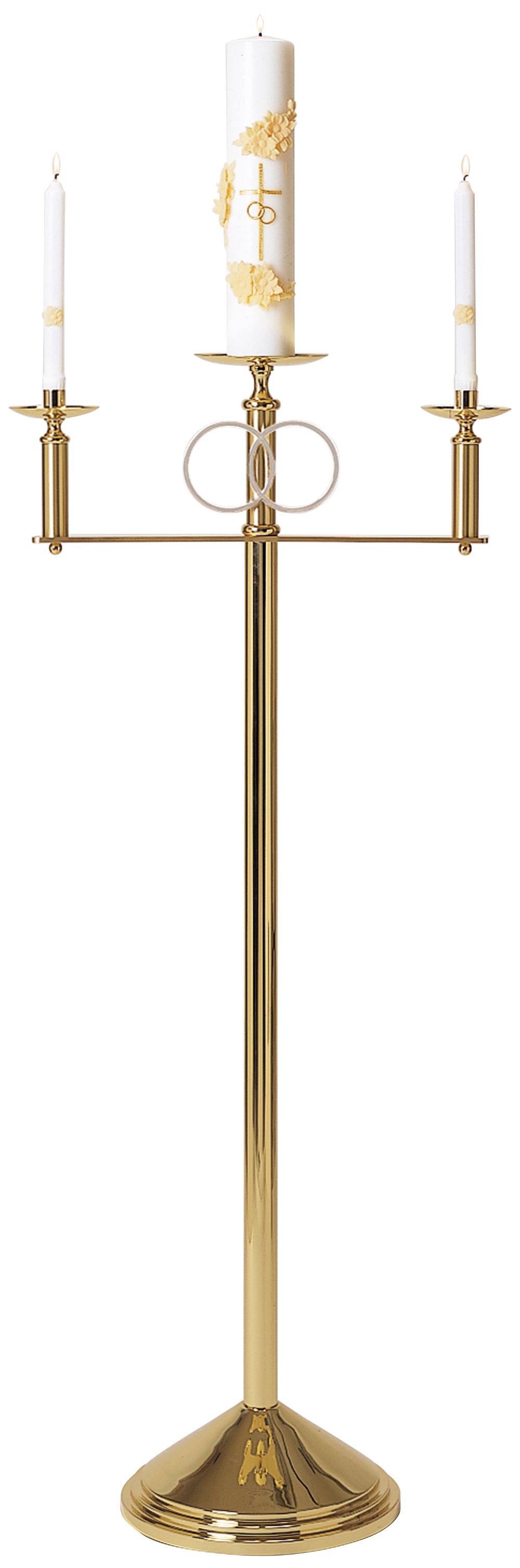 Standing Wedding Candelabra - SP Rings - 50" H x 22" W