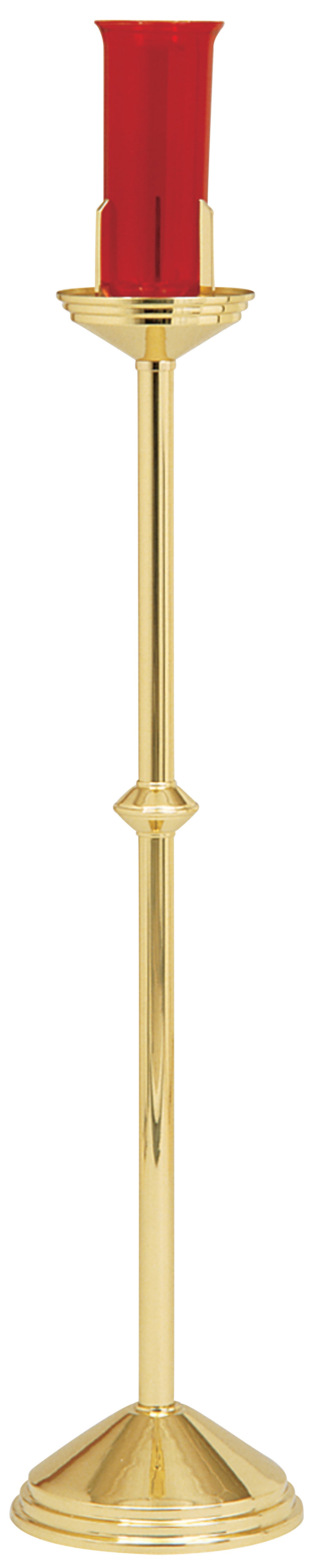Standing Sanctuary Lamp - Brass - 44" Ht