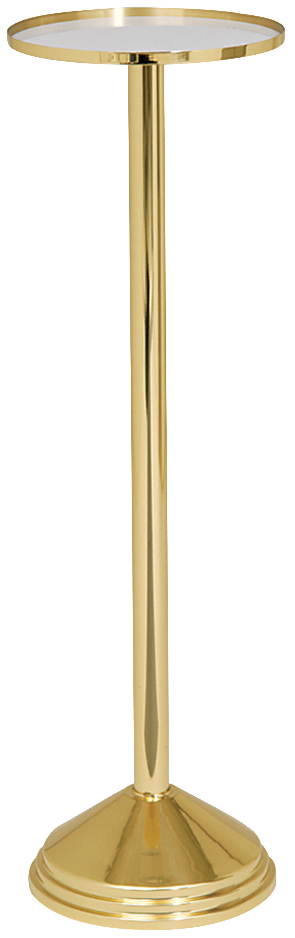Flower/Vase/Statue Pedestal Stand - Brass - 11" Dia - 36" Ht