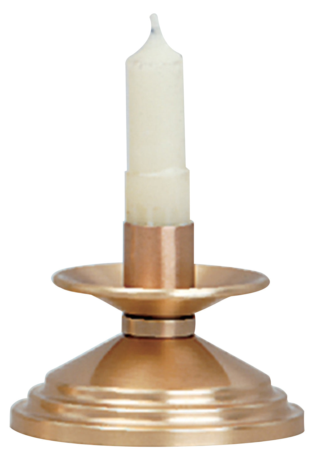 Altar Candlestick - Satin Bronze - 2" Ht