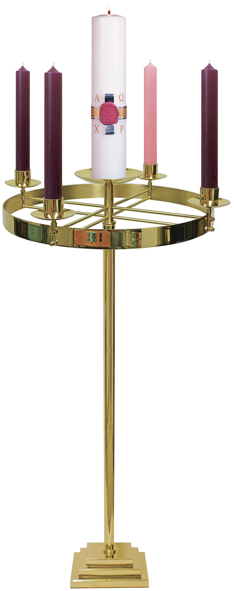 Advent Wreath - 3 Step Base - 21" Dia