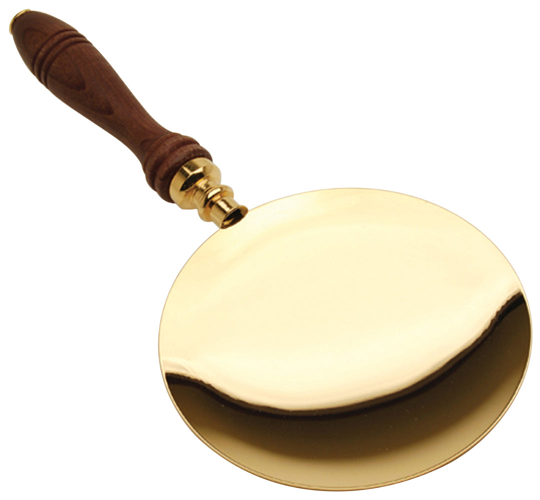 Acolyte Communion Paten - Vinyl Case - Wood Handle - 5 1/2" Dia