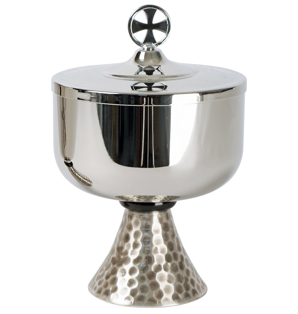 Ciborium - Stainless Steel Cup - 400 Host - 7" Ht
