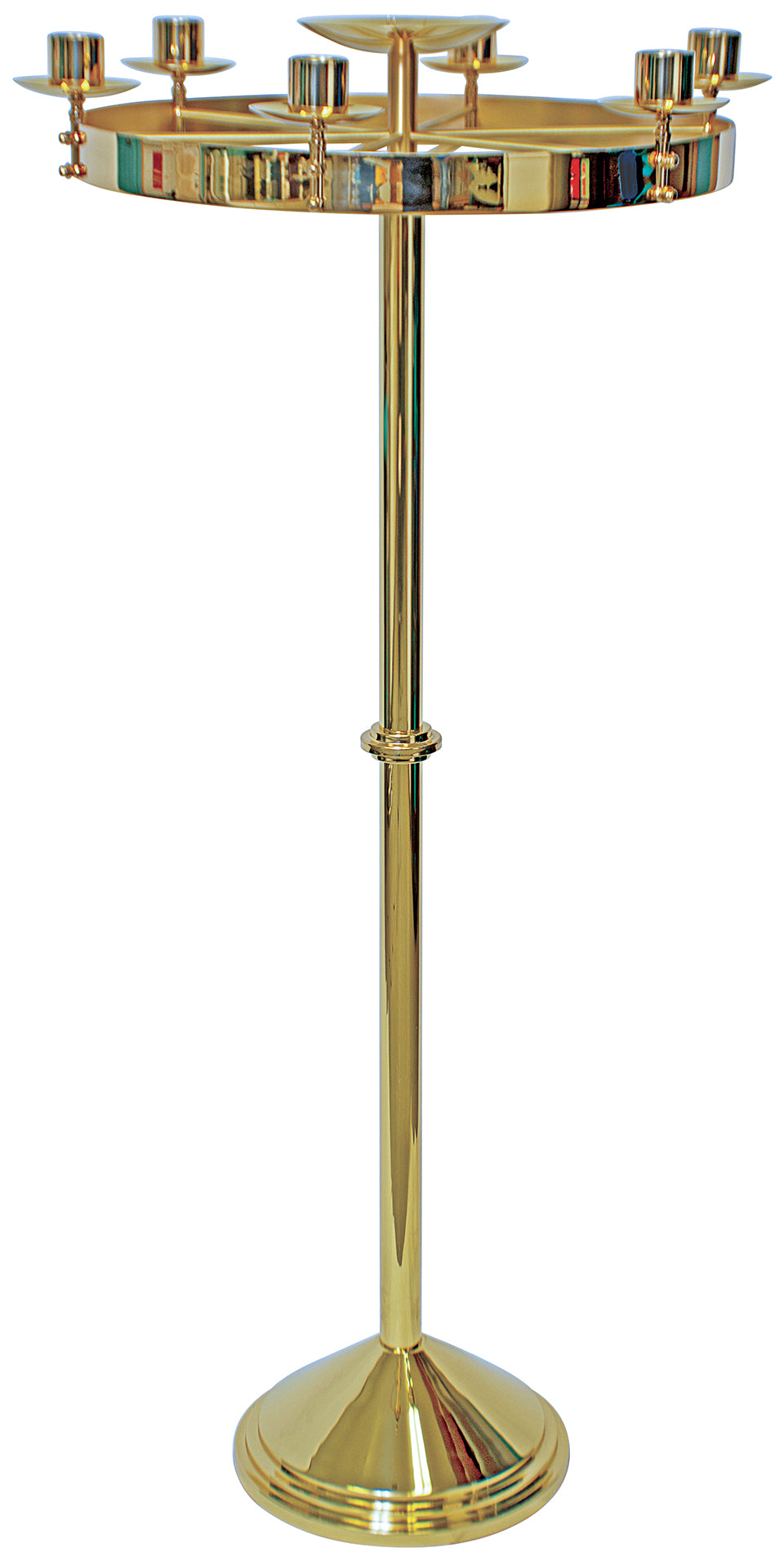 Church Lenten Wreath - Brass - Two-Tone - 21" Dia