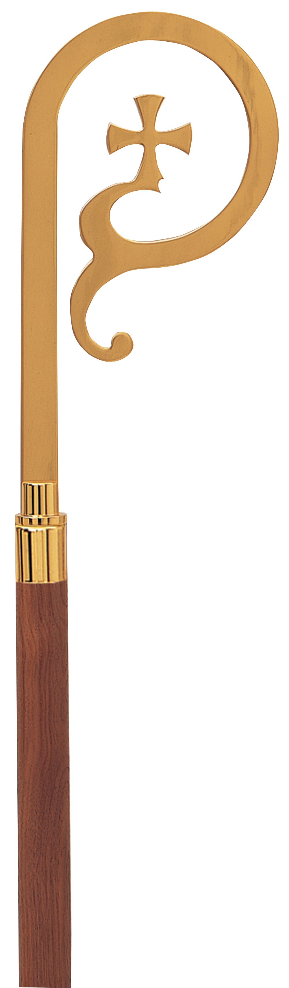 Bishop Crozier - Walnut Staff - 72" Ht