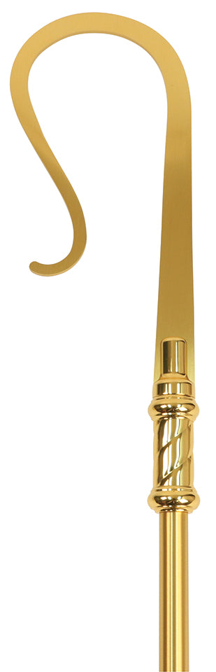 Bishop Crozier/Staff - Polished Decorative Nodes - 71" Ht