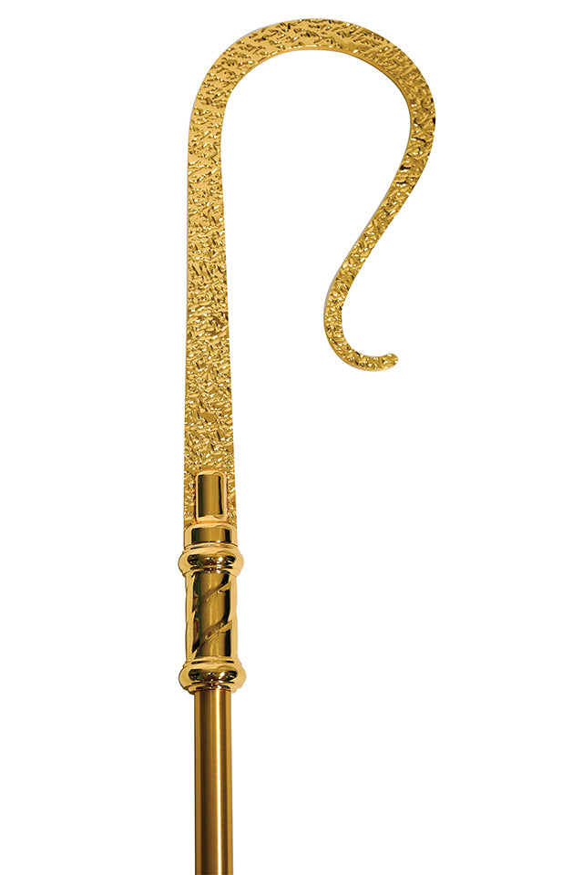 Bishop Crozier/Staff - Polished Decorative Nodes - 71" Ht