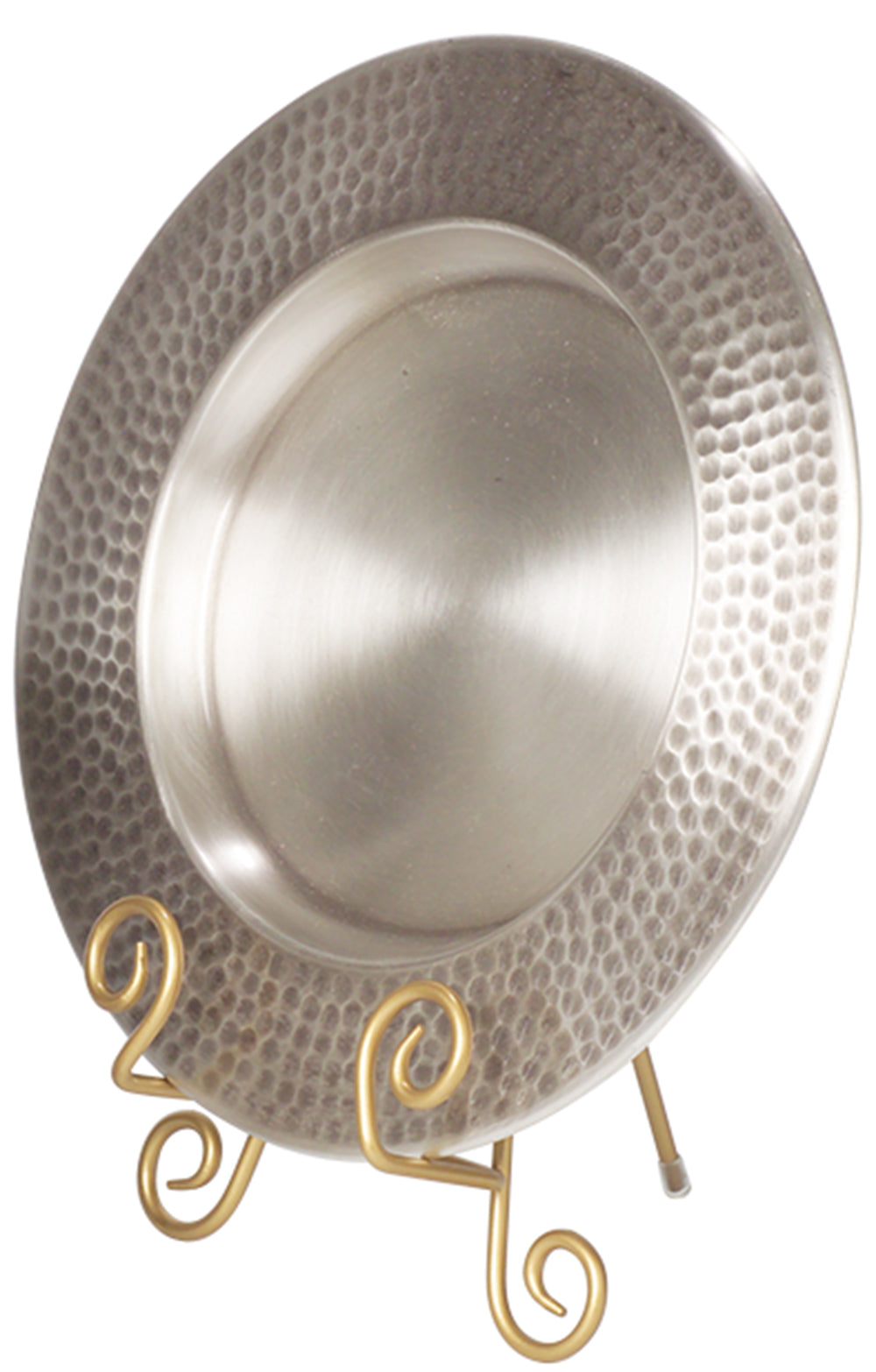Communion Bread Tray - Silver Plated - 8 3/4" Dia - 12" Ht