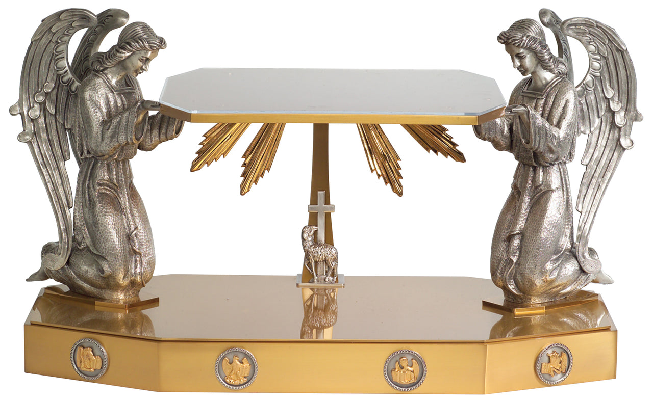 Thabor - Monstrance/Ostensorium Stand - Large Angels - 14" Ht