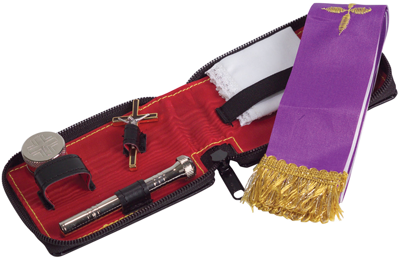 Portable Clergy Sick Call Set - 3 1/2˝ x 4 1/2˝