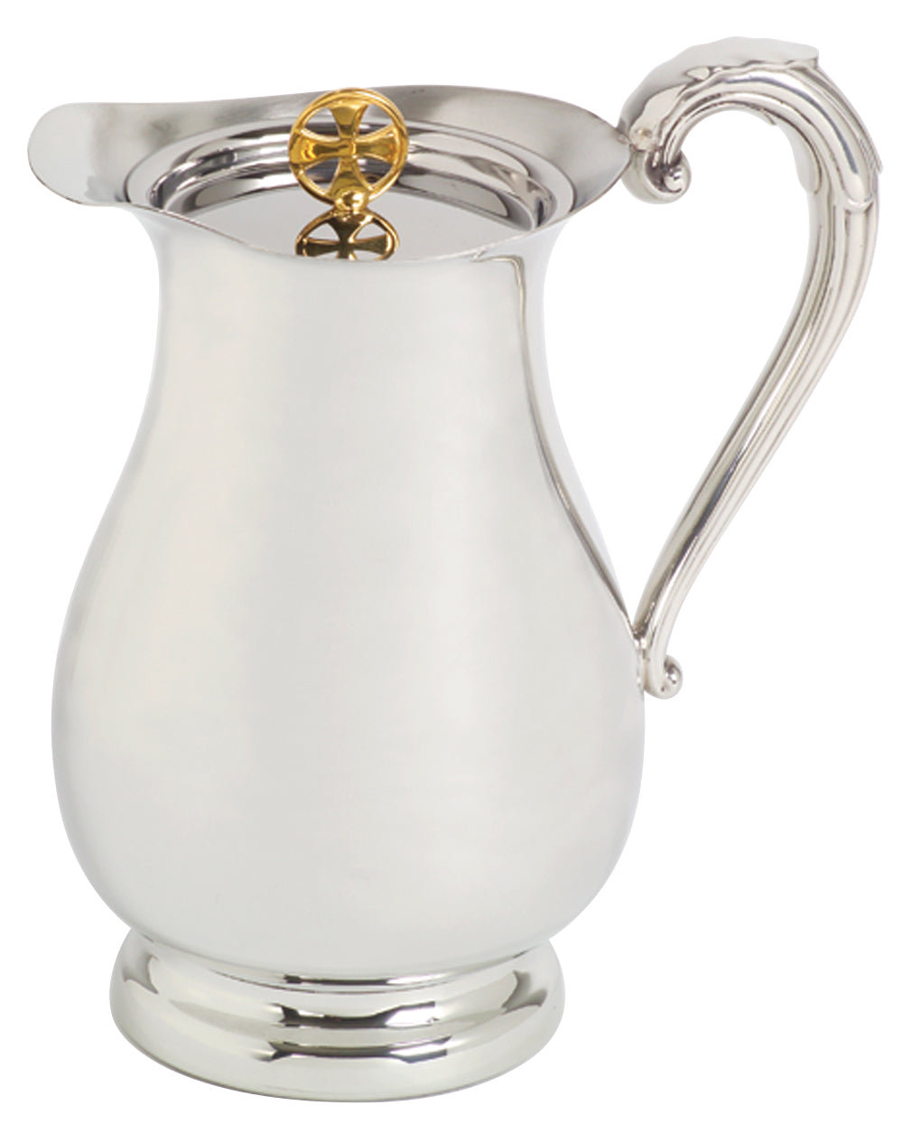 Flagon - Bright Pewter - 38 Oz - 8 1/2" Ht