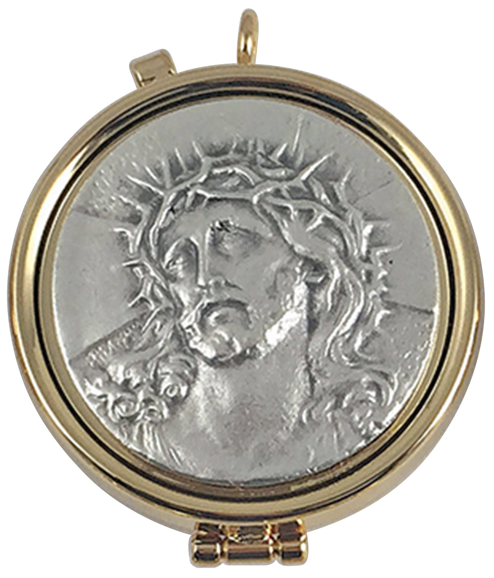 Pyx - Gold Plated - Ecce Homo Design - 7 Host