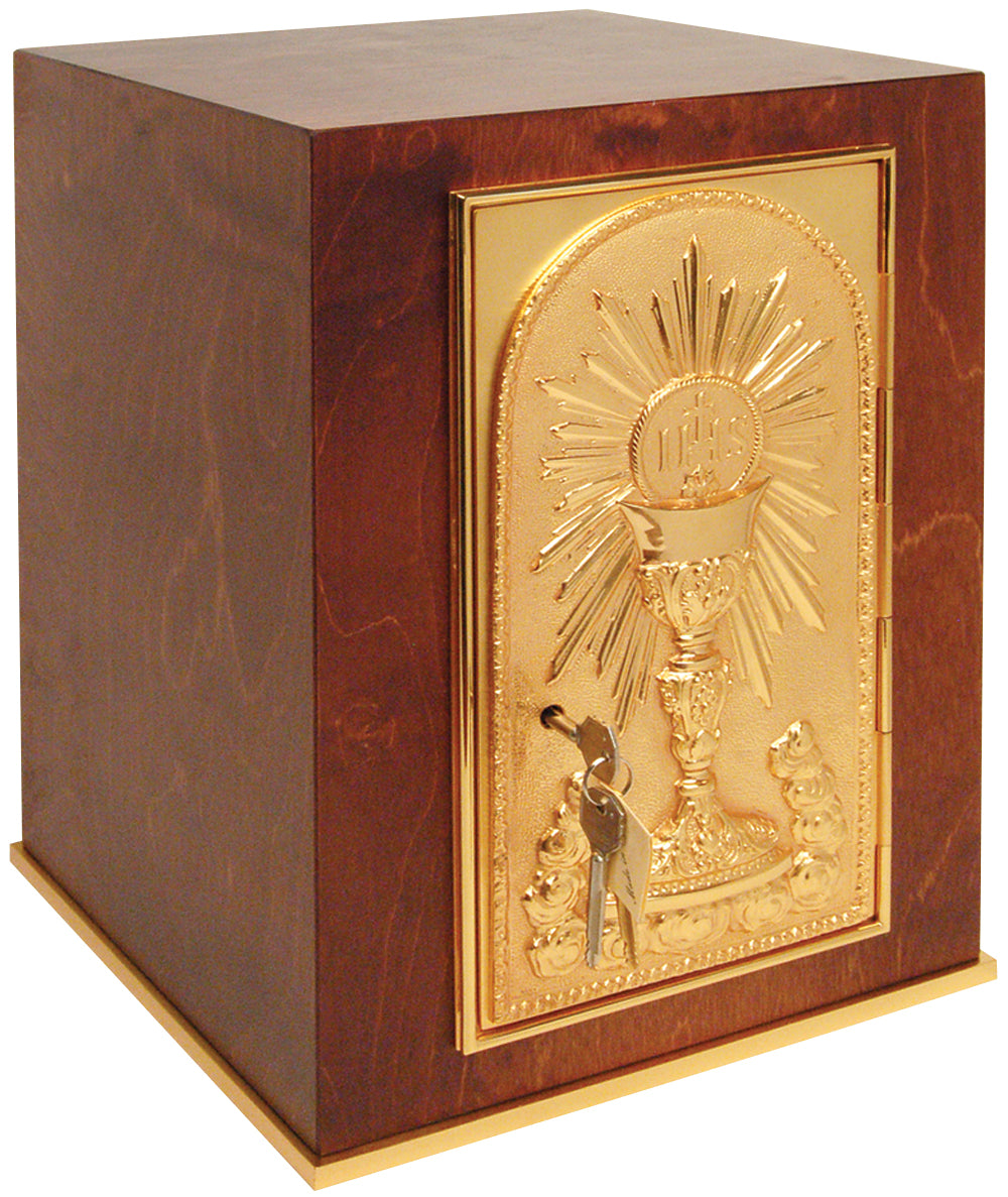 Tabernacle - Wood - Gold Plate Door