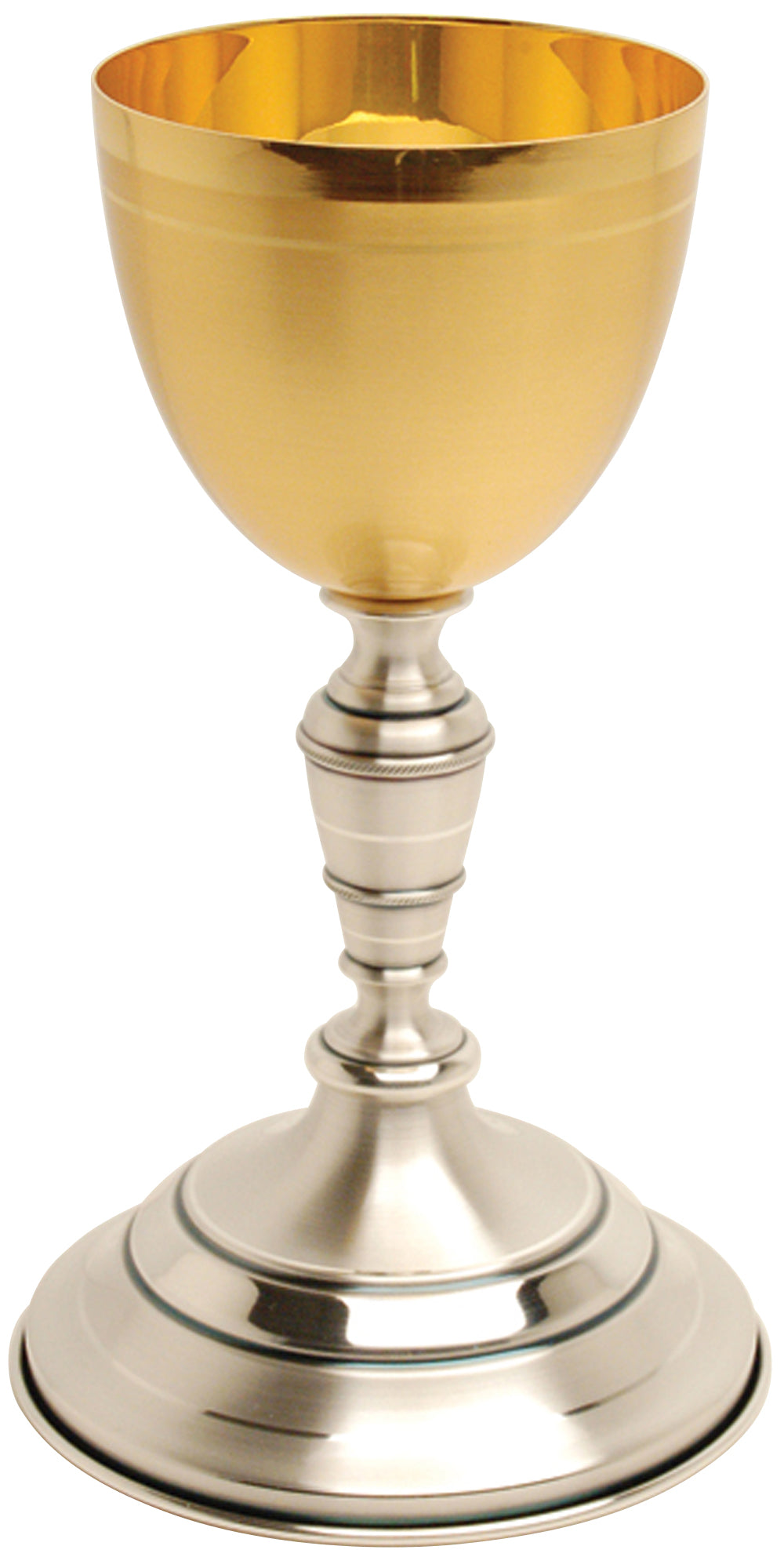 Gold & Silver Plated Chalice - 12 Oz - 9 1/4" Ht