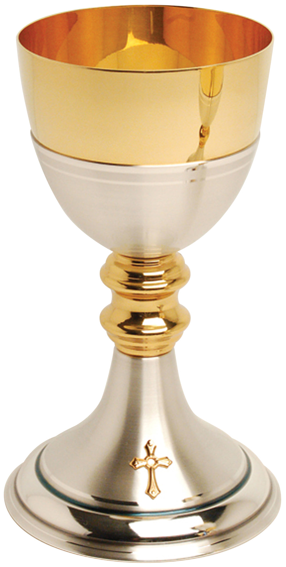 Chalice - Gold & Silver Plated - 10 Oz - 8" Ht