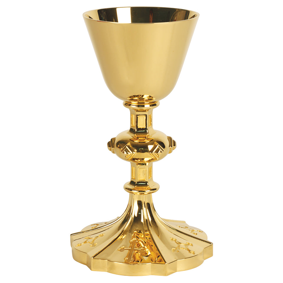 Chalice - Gold Plated - 8 Oz - 8 3/4" Ht