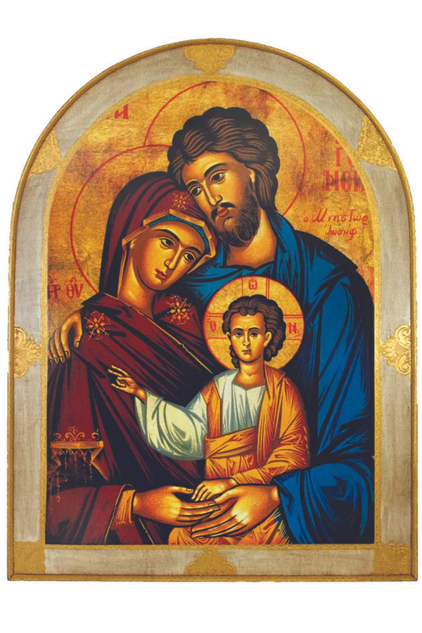 Holy Family Icon Florentine Plaque
