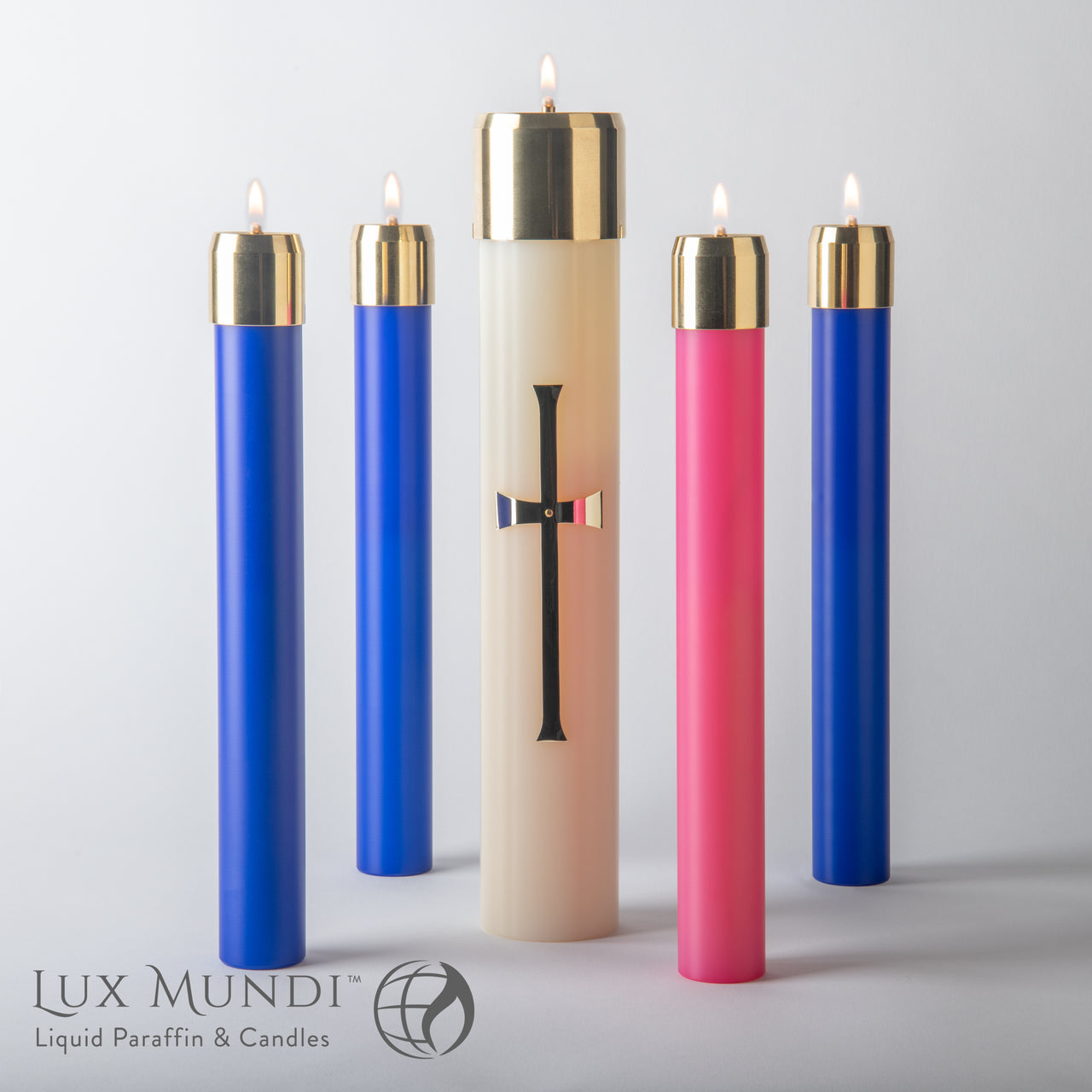 Refillable Advent Candle Shells (12")