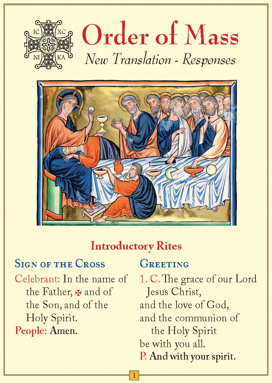 Mass Responses Wallet Card (Pack of 25)