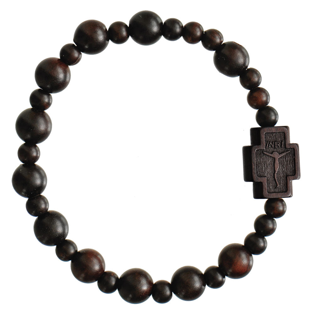 Genuine Jujube Wood Rosary Bracelet (8mm)
