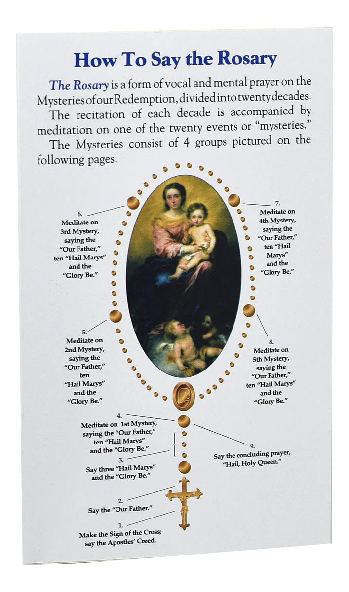 How To Say The Rosary Pamphlet