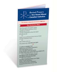 Revised Prayers from the New Roman Missal (Pew Card - Pack of 50)