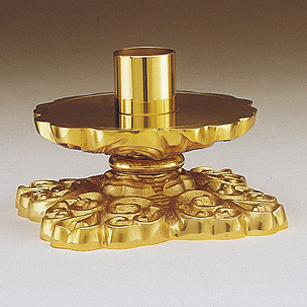Riche chandelier d'autel en bronze texturé finition dorée : style 6193, douille de 3,8 cm