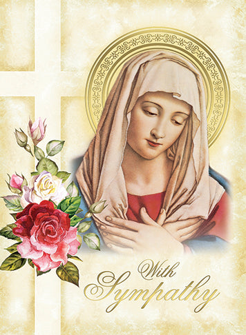 With Sympathy (Madonna) Mass Card (50/box)
