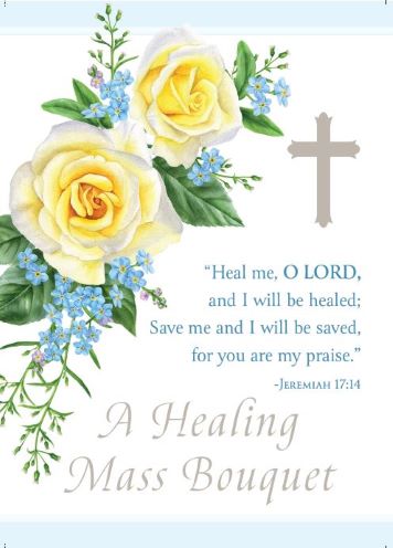 A Healing Mass Bouquet Living Mass Card (50/box)