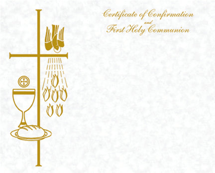 Parchment CYO Communion/Confirmation Certificate (50/box)