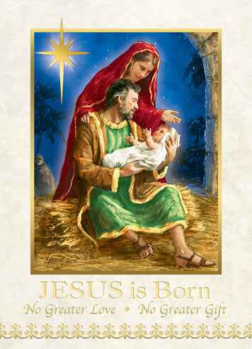 Jesus is Born Christmas Card (25/box)