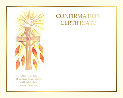 Spiritual CYO Confirmation Certificate (50/box)