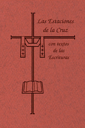 Las Estaciones de la Cruz con textos de las Escrituras (Large Print) - 50/box