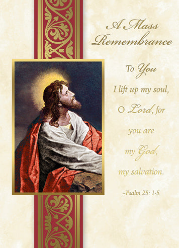 Lift up my Soul Deceased Mass Card (Gold Foil) (50/box)