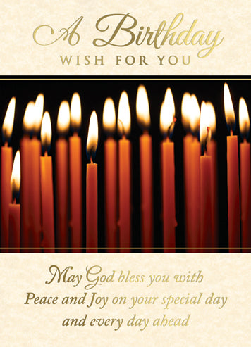 A Birthday Prayer Card (Gold Foil)