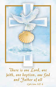 Inspirational Baptism Holy Card (100/box)