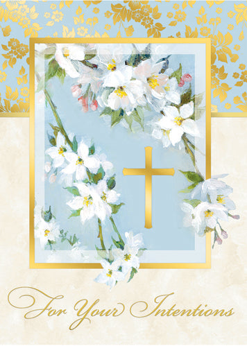 For Your Intentions Mass Card (Gold Foil) (50/box)