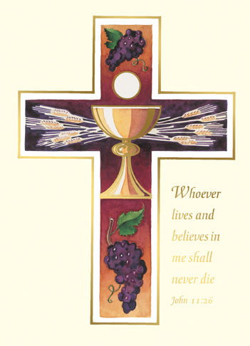 John 11:26 Mass Card (100/box)