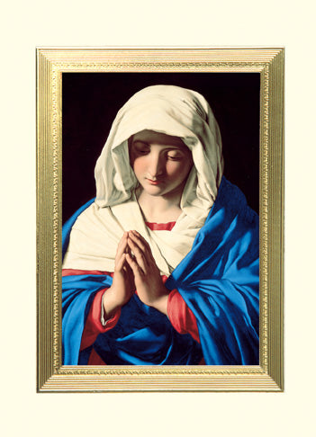 The Virgin In Prayer Mass Card (100/box)