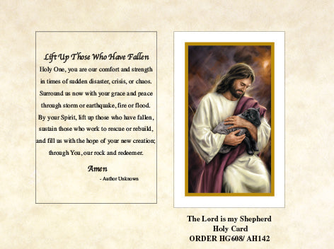 Jesus Our Shepherd Holy Card (100/box)