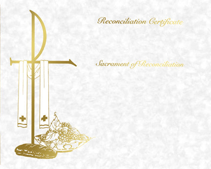 Parchment CYO Reconciliation Certificate (50/box)