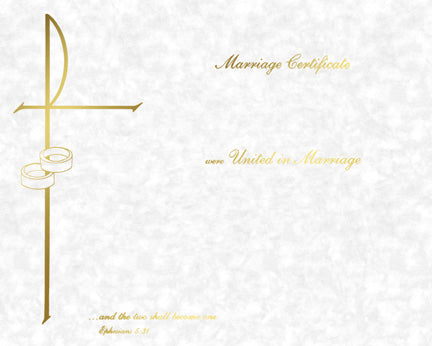 Parchment CYO Marriage Certificate (50/box)